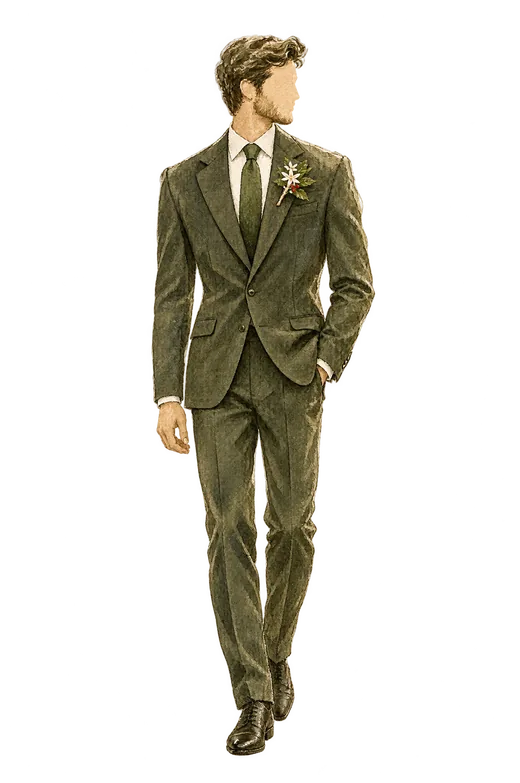 Figurín de traje formal